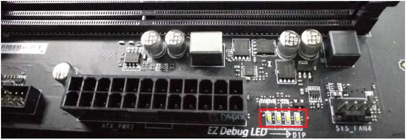 EZ Debug LED状态灯位置 