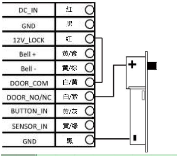 DS-K1T801、DS-K1T802连接磁力锁/阳极锁/电插锁