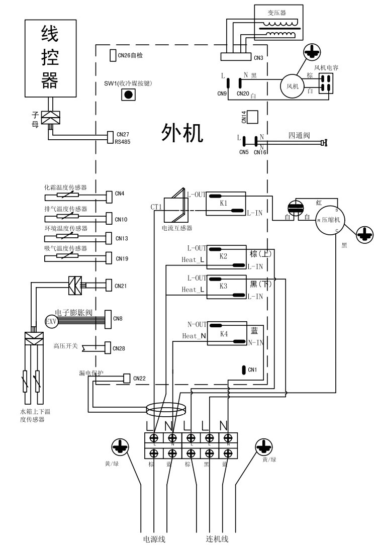 KF70_150-AE3空气能热水器接线图