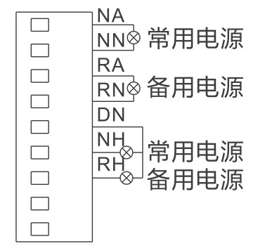 人民电器RDXQ5-63、RDXQ5Y-63系列双电源自动转换开关末端型输出端子接线图